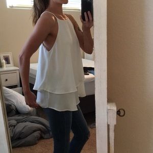 Francesca’s flowy layer tank